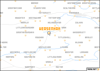 map of Weasenham