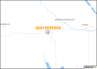 map of Weatherford