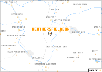 map of Weathersfield Bow