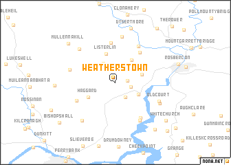 map of Weatherstown