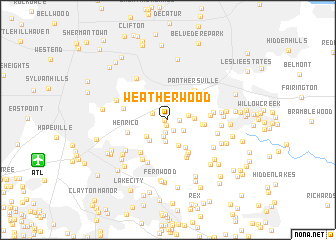 map of Weather Wood