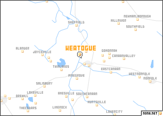 map of Weatogue