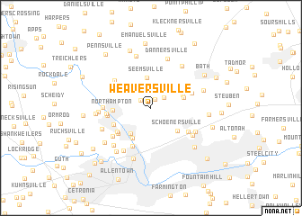 map of Weaversville