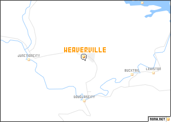 map of Weaverville