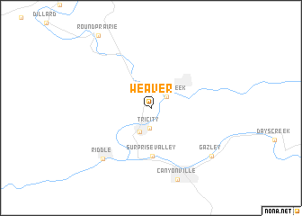 map of Weaver