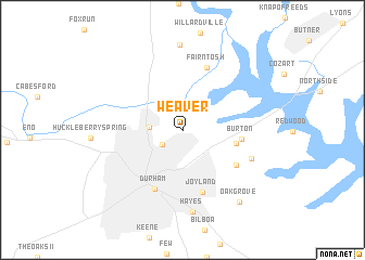 map of Weaver