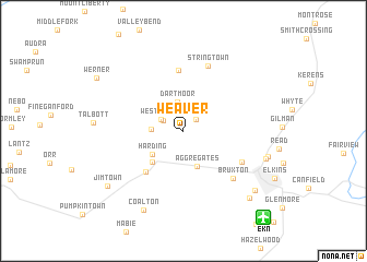 map of Weaver