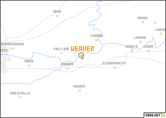 map of Weaver