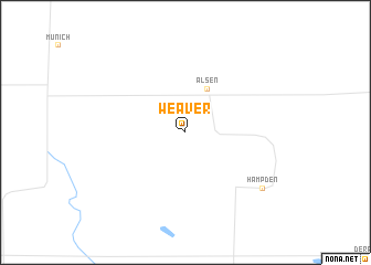 map of Weaver