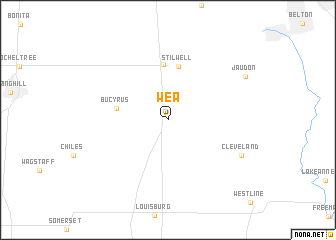 map of Wea