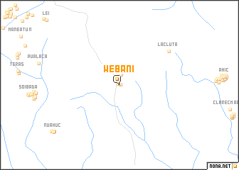 map of Webani