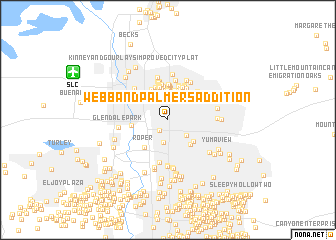 map of Webb and Palmers Addition