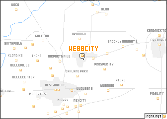map of Webb City