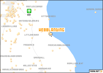 map of Webb Landing