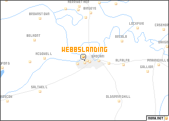 map of Webbs Landing