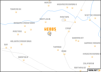 map of Webbs