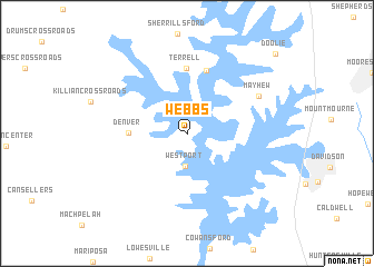 map of Webbs