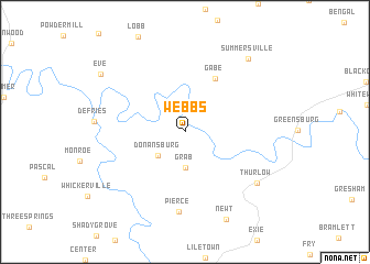 map of Webbs