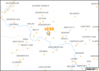 map of Webb