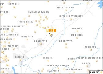 map of Webb