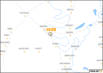 map of Webb