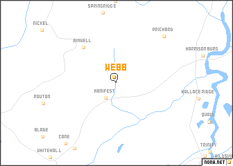 map of Webb