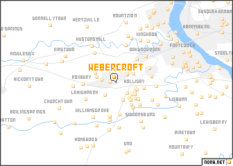 map of Webercroft