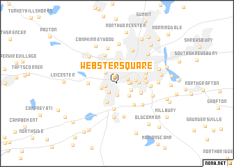 map of Webster Square