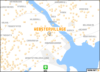 map of Webster Village