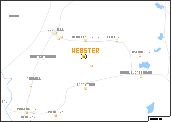 map of Webster