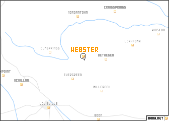 map of Webster