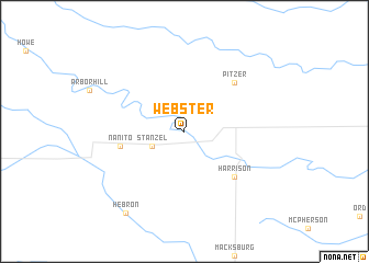 map of Webster