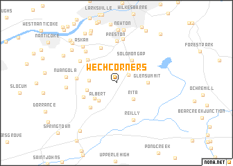 map of Wech Corners