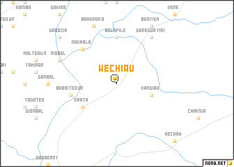 map of Wechiau