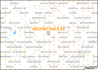 map of Wechsetsweiler