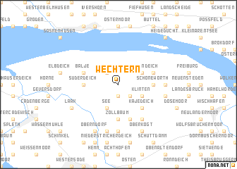 map of Wechtern