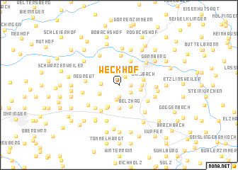 map of Weckhof