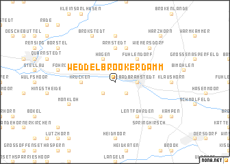 map of Weddelbrookerdamm