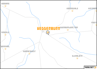 map of Wedderburn