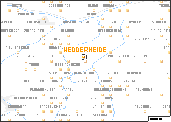 map of Wedderheide