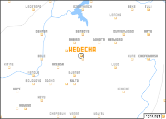 map of Wedēcha