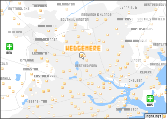 map of Wedgemere