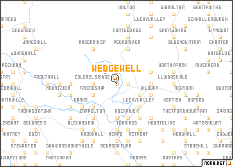 map of Wedge Well