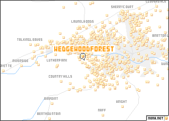 map of Wedgewood Forest