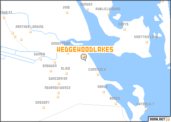 map of Wedgewood Lakes