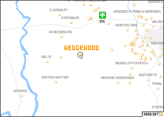 map of Wedgewood