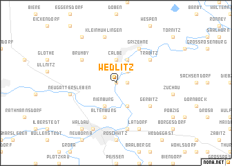 map of Wedlitz