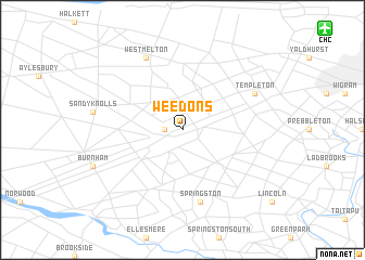 map of Weedons