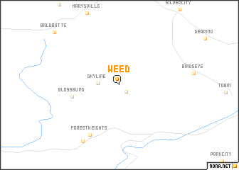 map of Weed