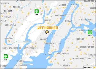 map of Weehawken